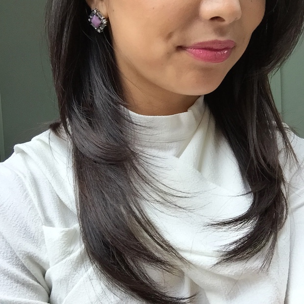 bauble bar studs, white asos top