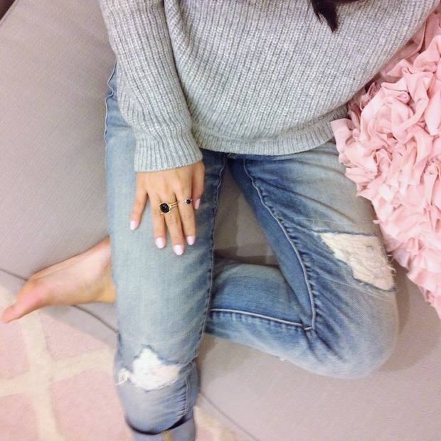 french connection gray sweater