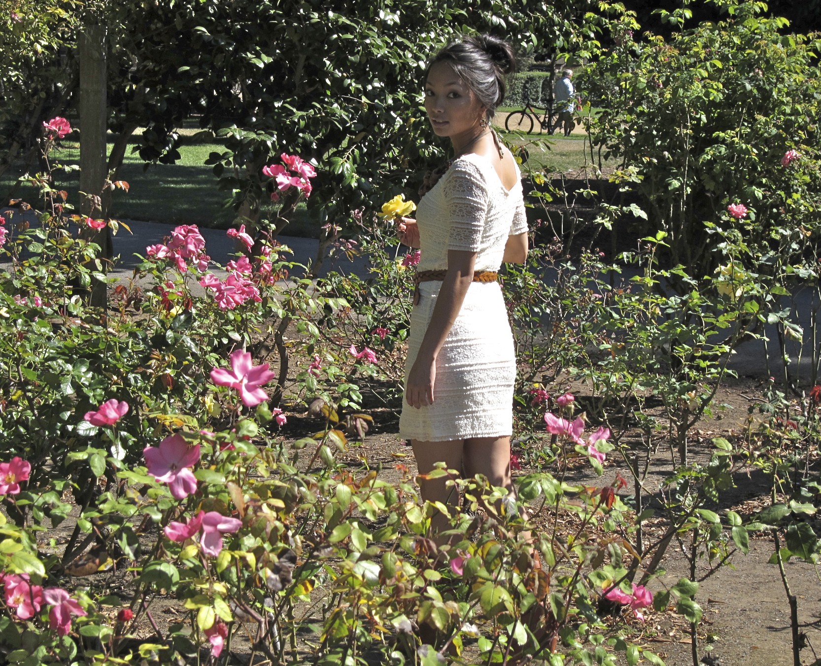 in the flowers