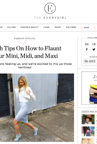 the everygirl, mini skirt, midi skirt, maxi skirt