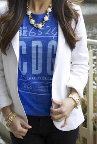 sorrelli necklace, blazer and necklace, personal style, style inspiration