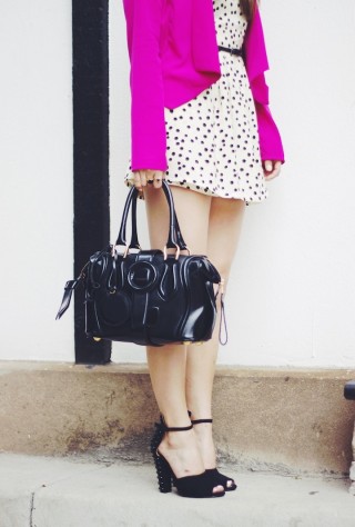studded heels, balenciaga bag