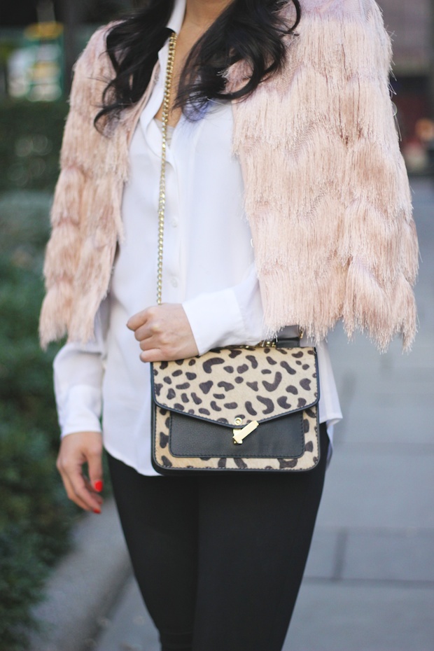 bcbg fringe jacket, fringe, equipment blouse, christine petric, the view from 5 ft. 2, style bloggers, new york bloggers, reiss
