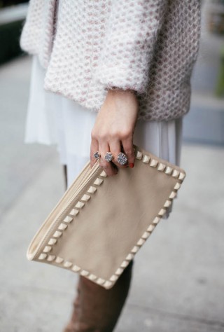 winter white, white dress, reiss sweater, bauble bar necklace, christine petric, the view from 5 ft. 2, fashion bloggers