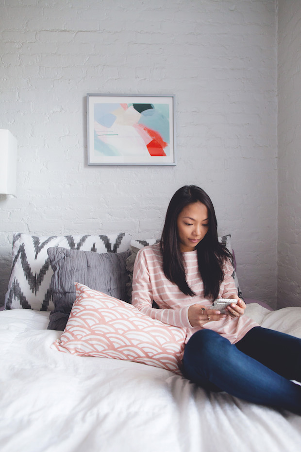 minted art, minted at home, christine petric, the view from 5 ft. 2, decorating small apartment