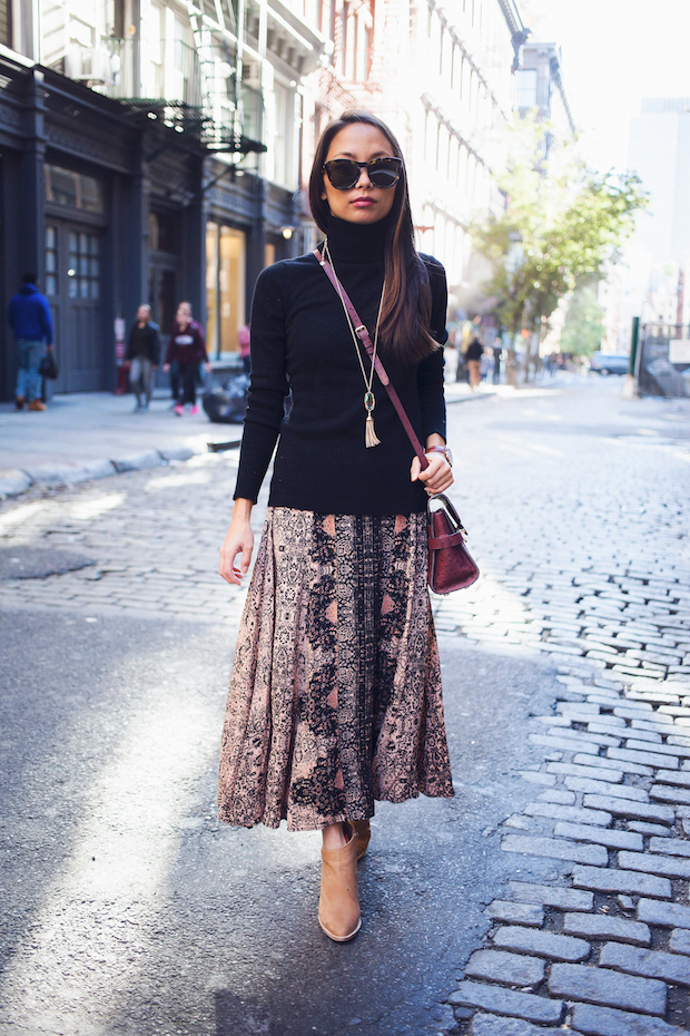 midi skirt, cleobella, southwestern style, the view from 5 ft. 2, petite bloggers, new york city bloggers