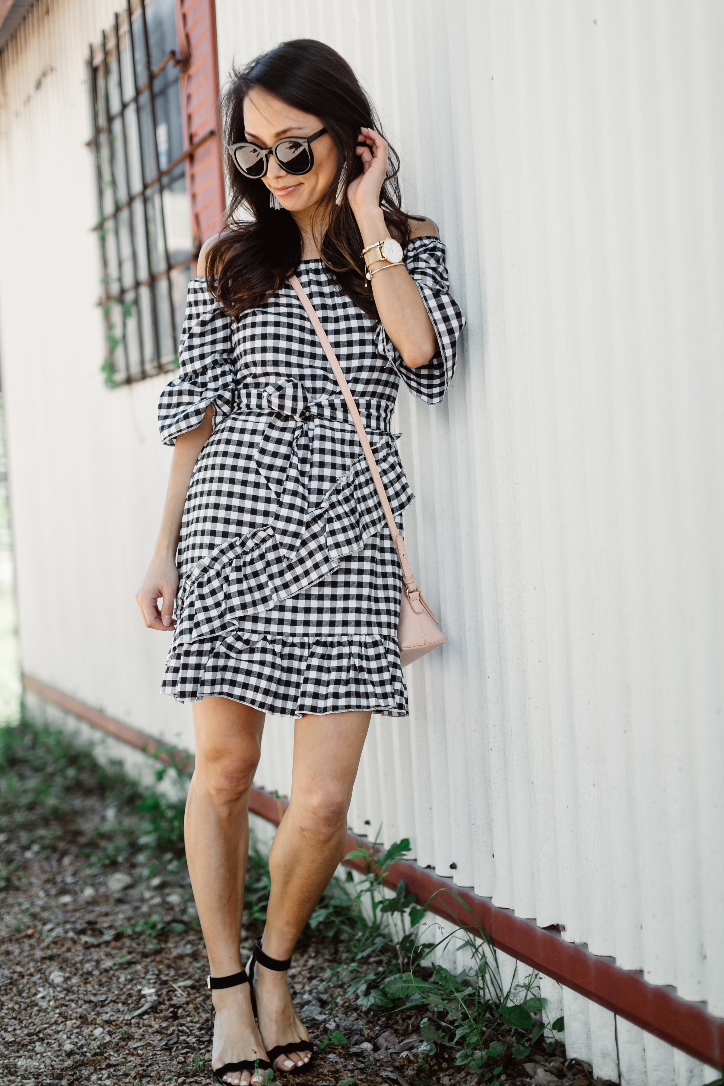 gingham dress, gingham, dresses under $50, southern style, the view from 5 ft. 2, petite dresses