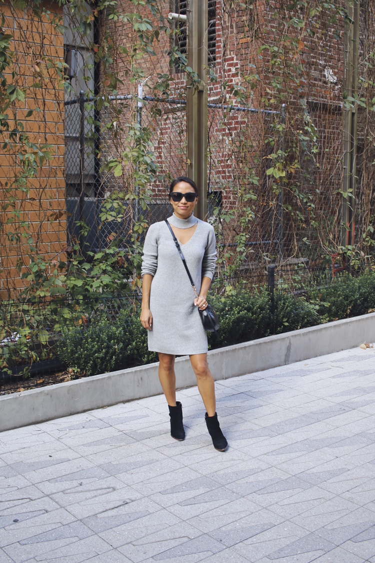 sweater dress, nordstrom, fall style, booties