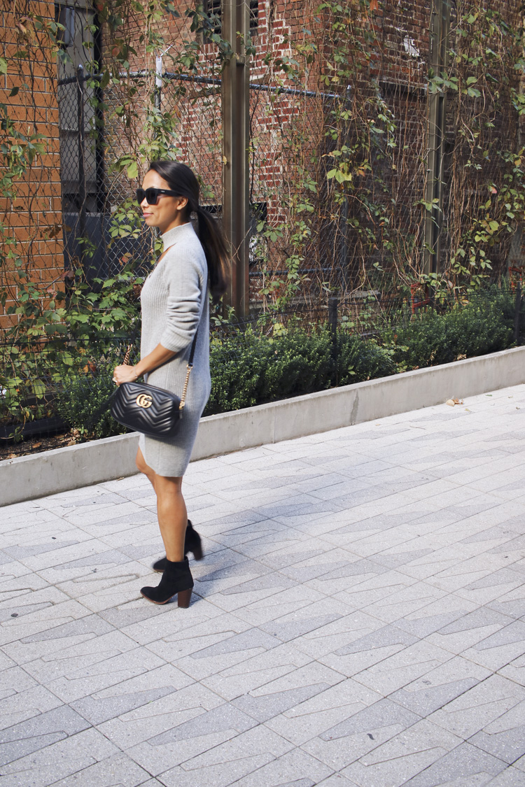 sweater dress, nordstrom, fall style, booties