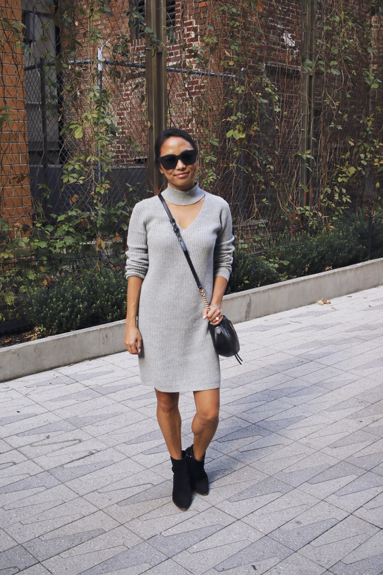 sweater dress, nordstrom, fall style, booties