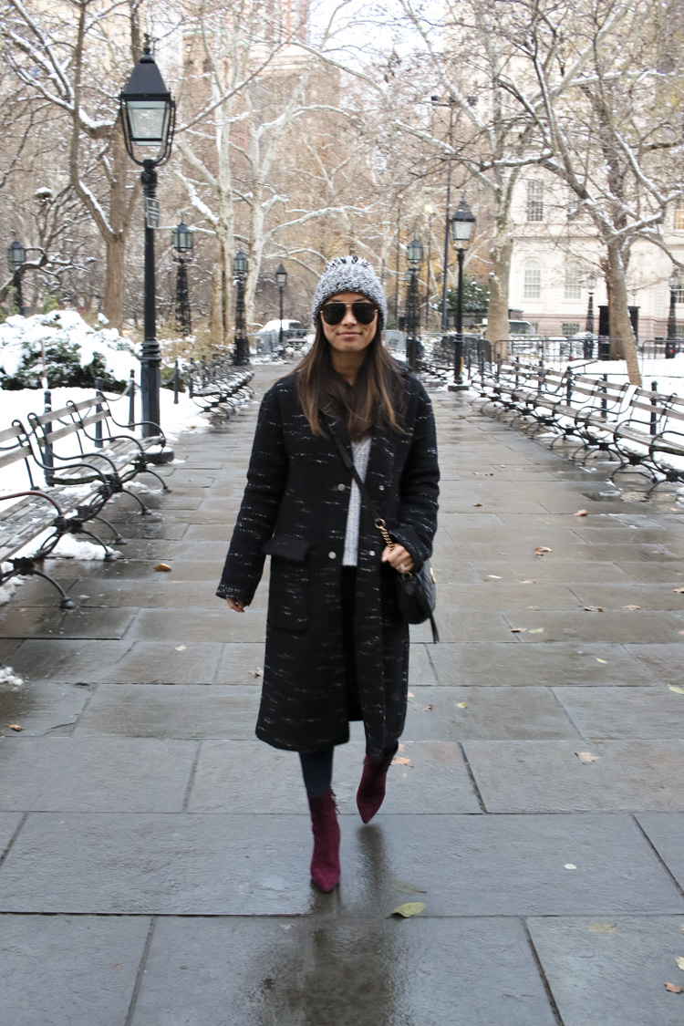 bernardo coat, sweater coat