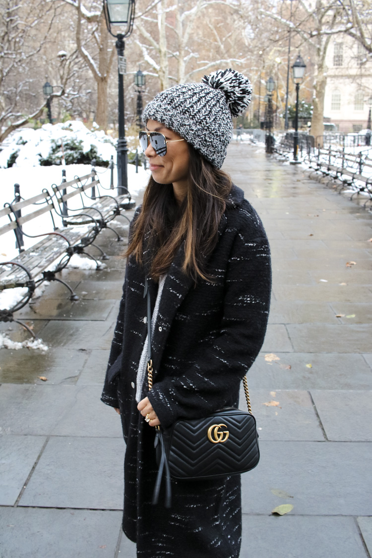 bernardo coat, sweater coat