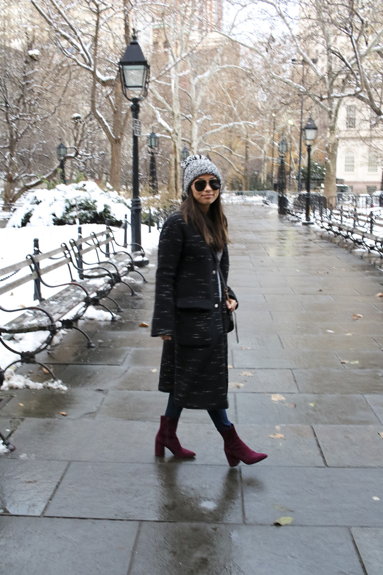 bernardo coat, sweater coat