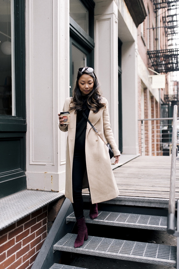 camel coat, club monaco coat, winter coats, booties, petite style, petite bloggers