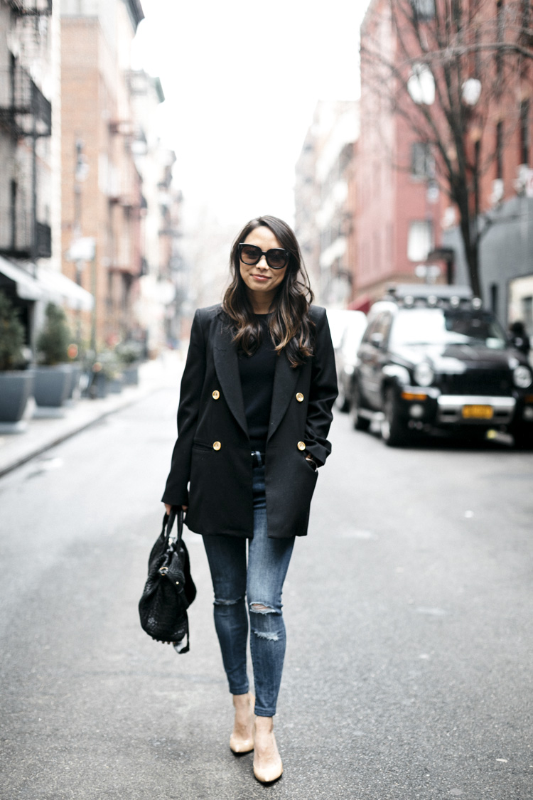 reformation blazer, oversized blazer, styling a blazer