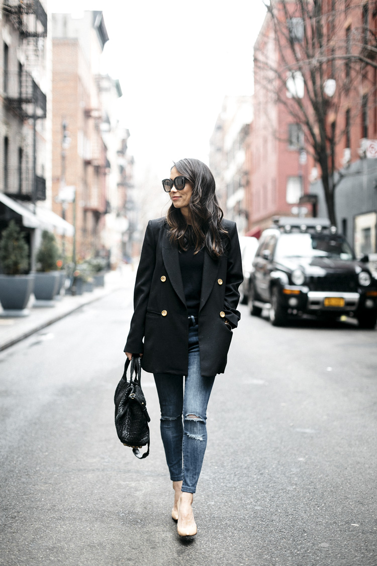reformation blazer, oversized blazer, styling a blazer